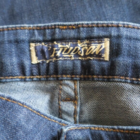 Hudson Wide Leg Farrah Jeans Flap Pocket Stretch Trouser Jewel Wash Women's 27 - Picture 3 of 6